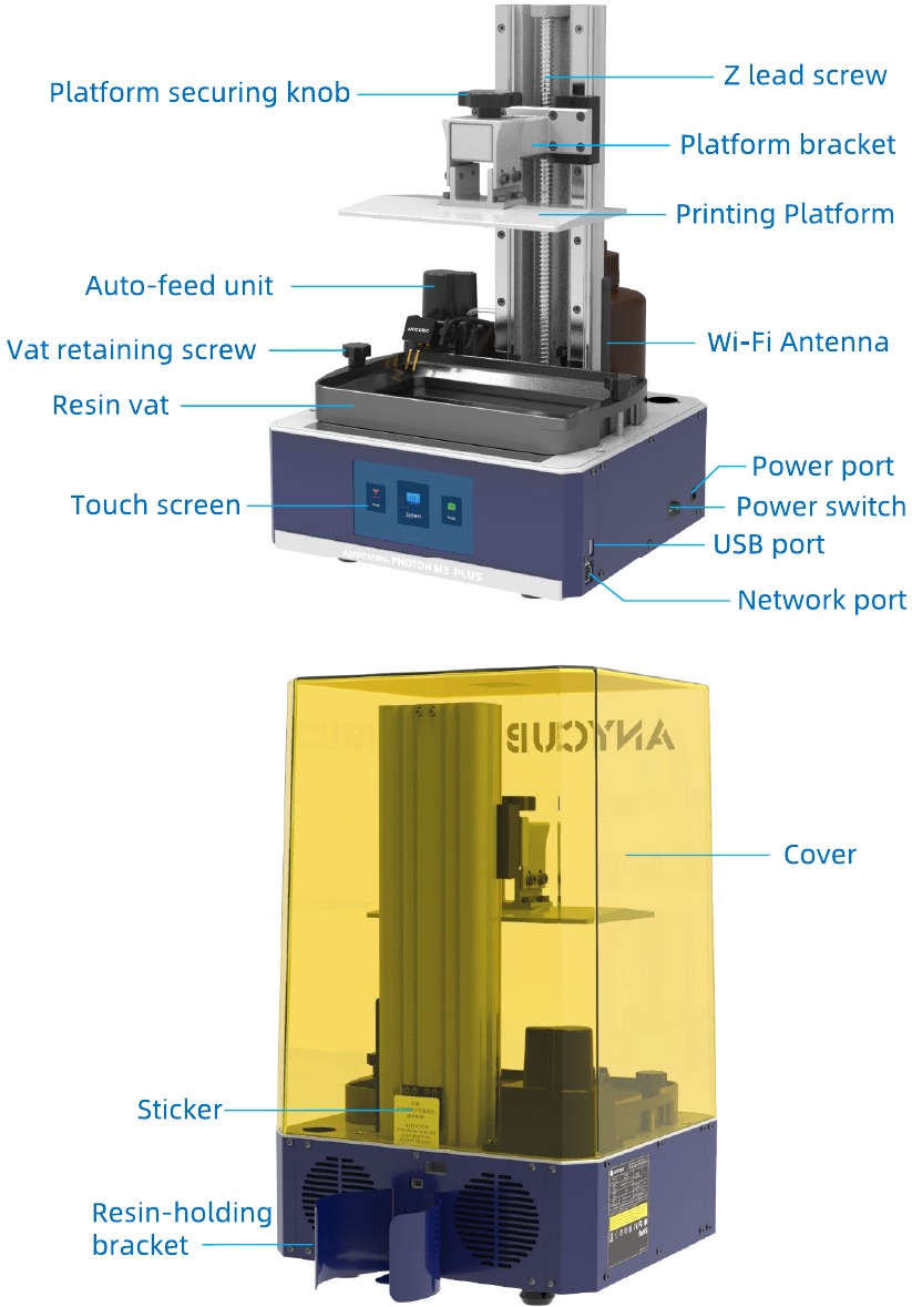 Anycubic - Photon M3 Plus - Product Overview - Main Unit Product Overview - Main Unit
