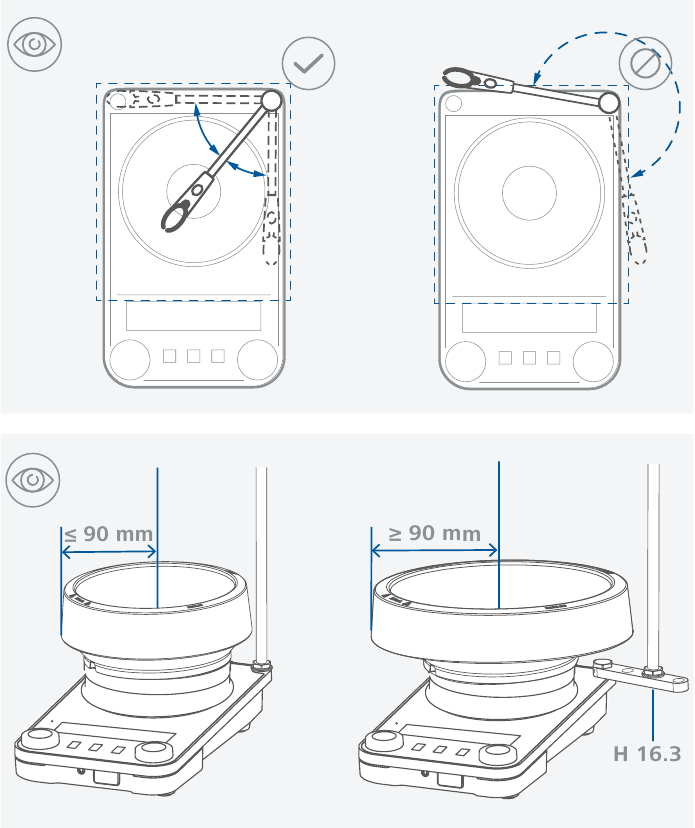IKA - RCT digital - Assembling support rod/extension - Positioning Assembling support rod/extension - Positioning