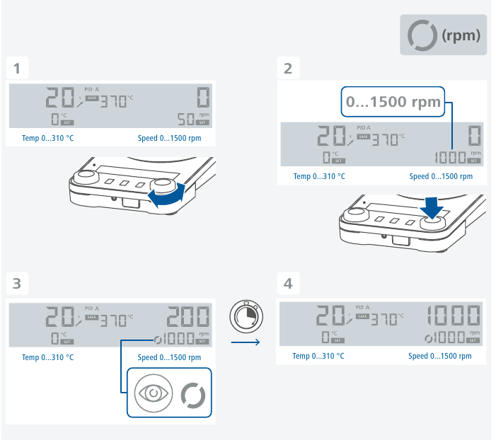 IKA - RCT digital - Operation - Stirring Operation - Stirring