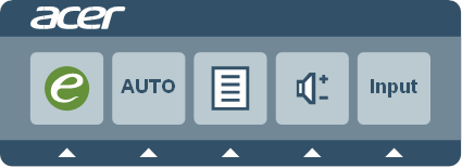 Acer - R240HY - Using the Shortcut Menu Using the Shortcut Menu