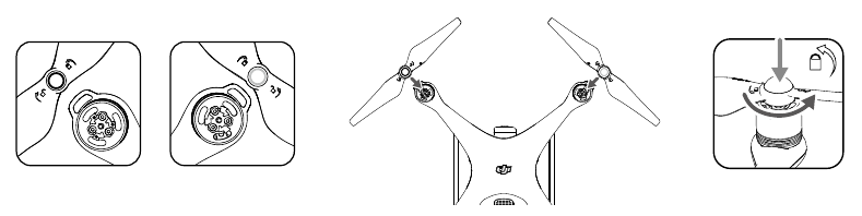 DJI - PHANTOM 4 ADVANCED - Preparing the Aircraft - Step 2 Preparing the Aircraft - Step 2