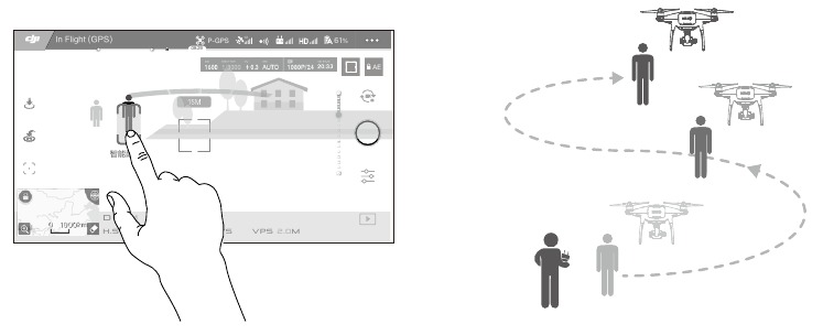 DJI - PHANTOM 4 ADVANCED - Using ActiveTrack - Step 3 Using ActiveTrack - Step 3