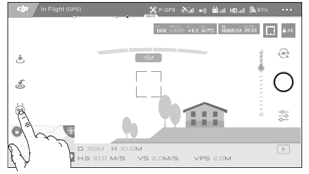 DJI - PHANTOM 4 ADVANCED - Using TapFly - Step 2 Using TapFly - Step 2