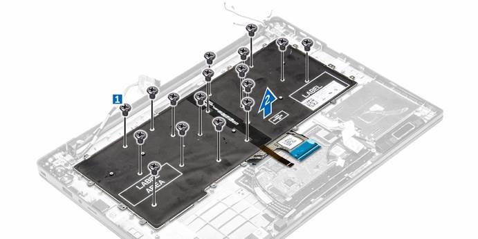 Dell - Latitude 7370 - Removing the keyboard - Step 2 Removing the keyboard - Step 2
