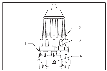 Makita - DHP482 - Adjusting the fastening torque Adjusting the fastening torque