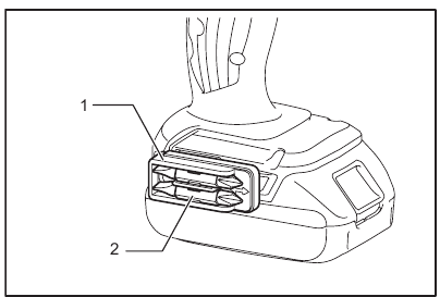 Makita - DHP482 - Installing driver bit holder Installing driver bit holder