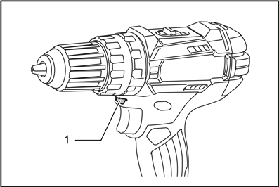 Makita - DHP482 - Lighting up the front lamp Lighting up the front lamp