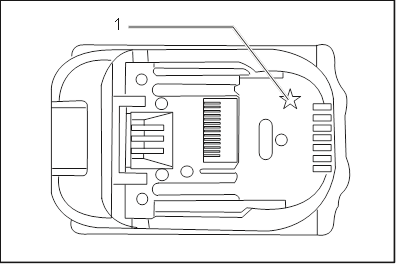 Makita - DHP482 - Lithium-ion battery with star marking Lithium-ion battery with star marking