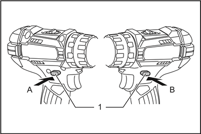 Makita - DHP482 - Reversing switch action Reversing switch action