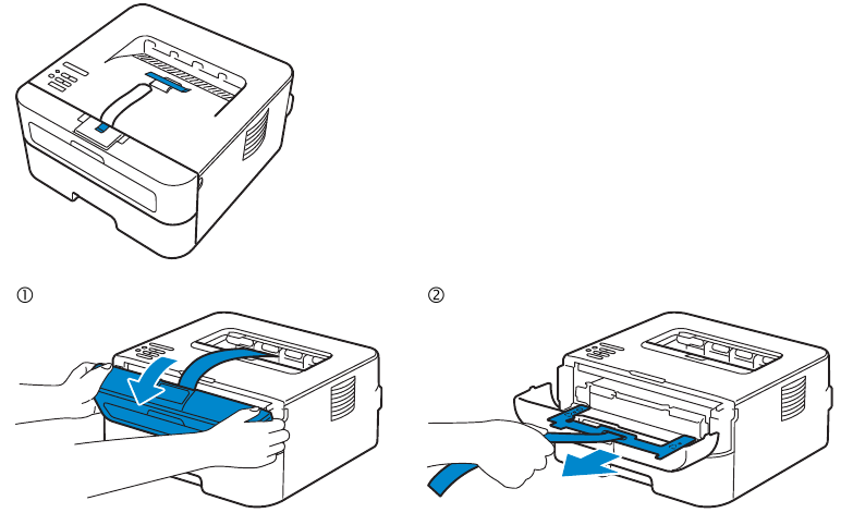 Dell - E310dw - Remove the packing material Remove the packing material
