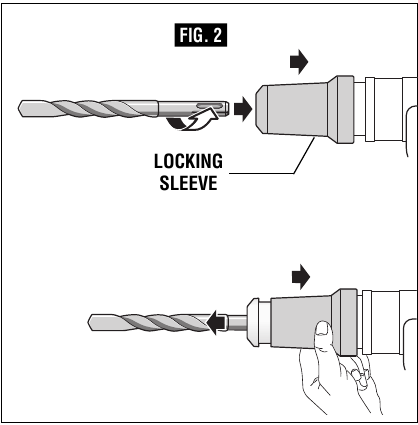 Bosch - RH540M - INSTALLING ACCESSORIES - For Model RH540M INSTALLING ACCESSORIES - For Model RH540M