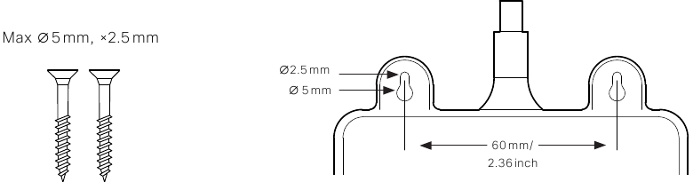 Cisco - Desk Pro - Wall mount the power supply - Dimensions Wall mount the power supply - Dimensions