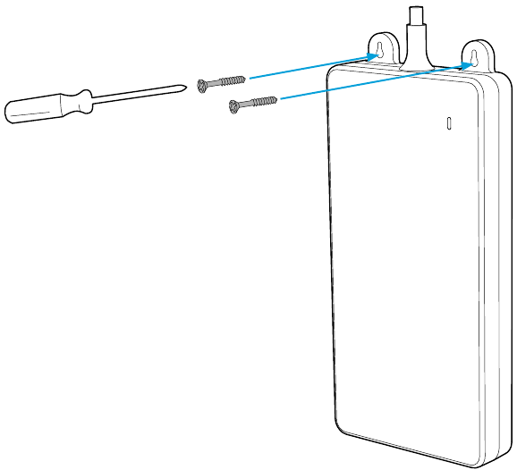 Cisco - Desk Pro - Wall mount the power supply - Securing with screws Wall mount the power supply - Securing with screws