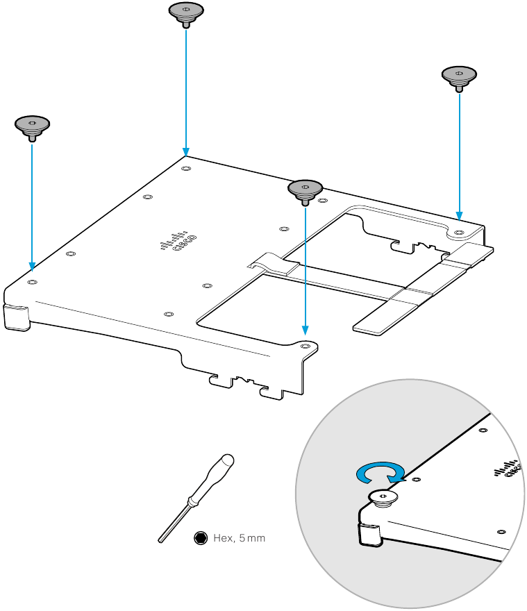 Cisco - Desk Pro - Wall mounting - Step 1 Wall mounting - Step 1