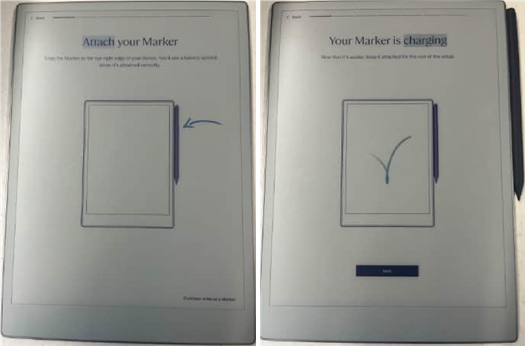 reMarkable - Paper Pro RM02A - Starting up - Step 1 Starting up - Step 1