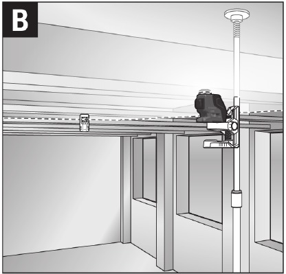 Bosch - GLL3-330C - Fastening with the BM 1 Positioning Device Fastening with the BM 1 Positioning Device