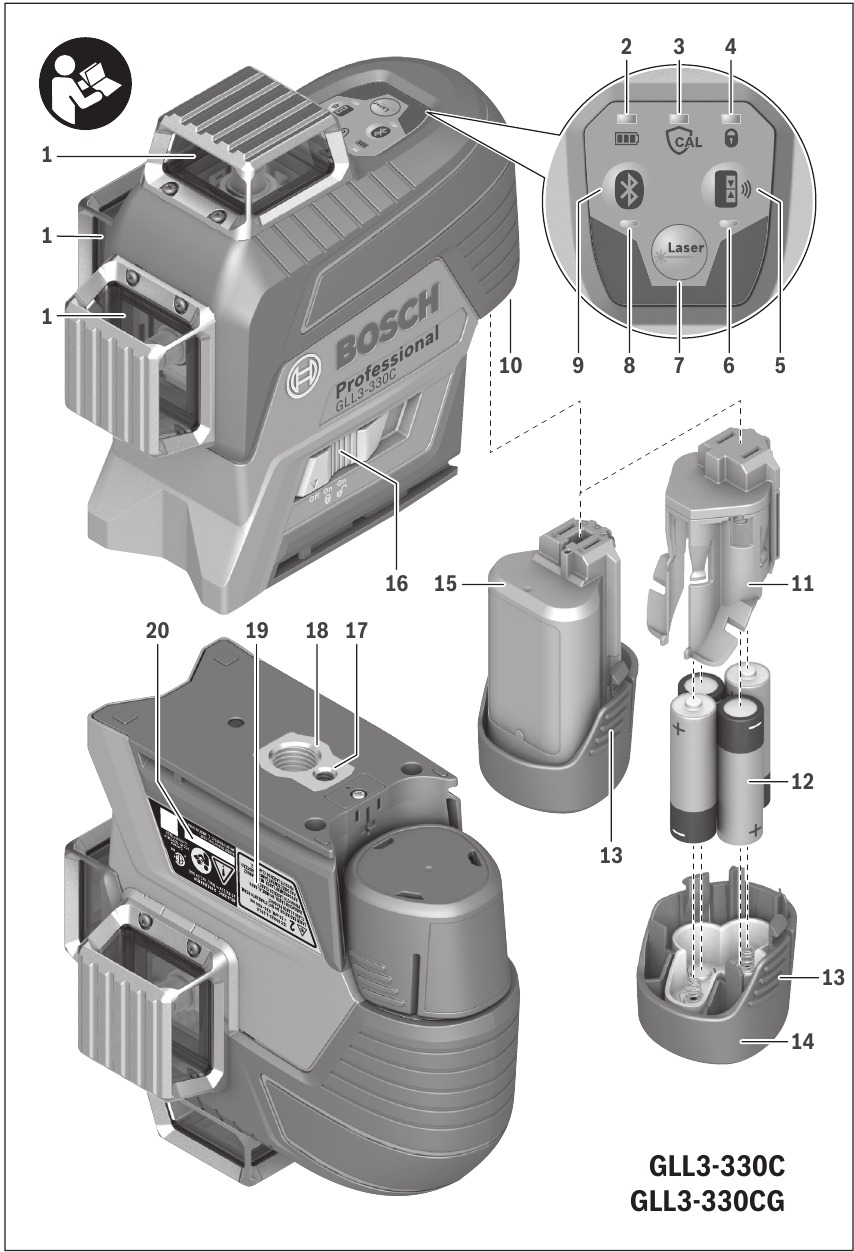 Bosch - GLL3-330C - Features - Part 1 Features - Part 1