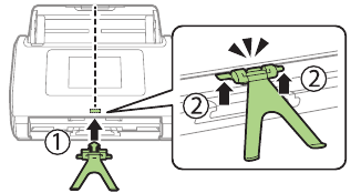 Epson - DS Series - Install the paper alignment plate Install the paper alignment plate