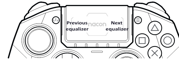 Nacon - REVOLUTION 5 PRO - Audio control - touch pad - CLASSIC MODE - Step 2 Audio control - touch pad - CLASSIC MODE - Step 2