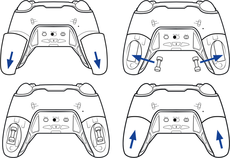 Nacon - REVOLUTION 5 PRO - Joysticks, D-Pad, joystick shaft and Hand grips - Step 4 Joysticks, D-Pad, joystick shaft and Hand grips - Step 4