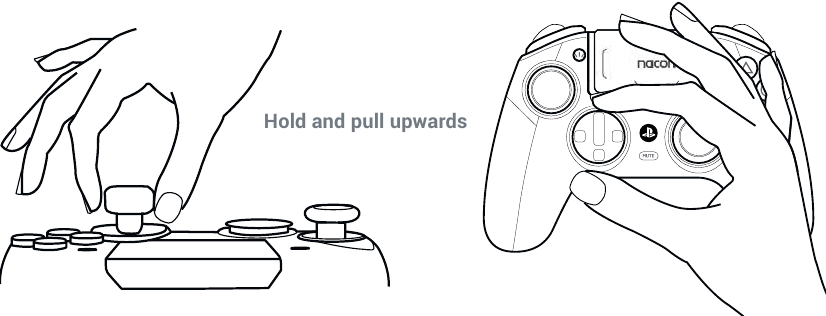 Nacon - REVOLUTION 5 PRO - Joysticks, D-Pad, joystick shaft and Hand grips - Step 1 Joysticks, D-Pad, joystick shaft and Hand grips - Step 1
