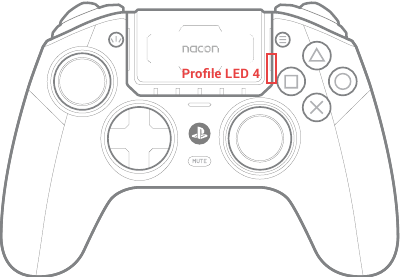 Nacon - REVOLUTION 5 PRO - Mapping the rear shortcuts - CLASSIC - Profile LED 4 Mapping the rear shortcuts - CLASSIC - Profile LED 4