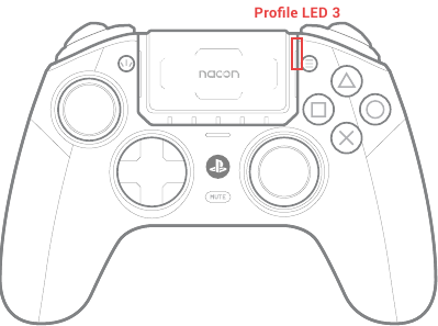Nacon - REVOLUTION 5 PRO - Mapping the rear shortcuts - CLASSIC - Profile LED 3 Mapping the rear shortcuts - CLASSIC - Profile LED 3