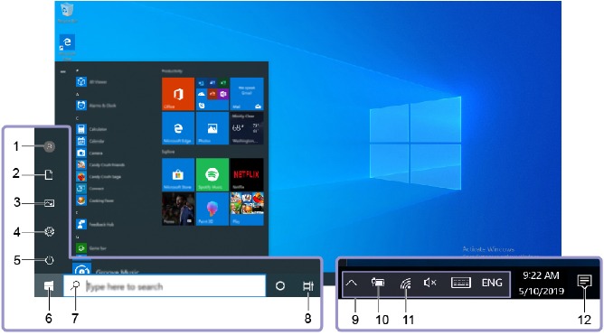 Lenovo - IdeaPad S145 Series - Windows desktop overview Windows desktop overview
