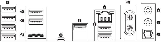 Gigabyte - Z890 GAMING X WIFI7 - Back Panel Connectors - Step 1 Back Panel Connectors - Step 1