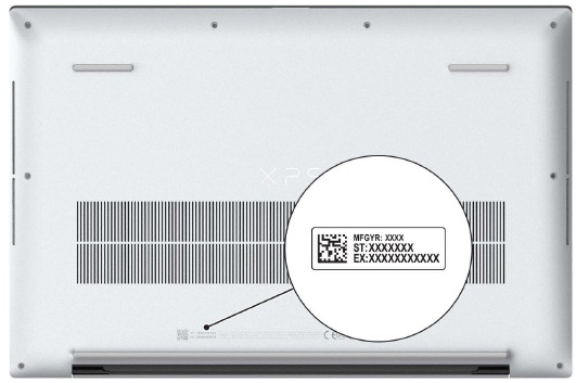 Dell - XPS 17 9720 - Views - Service Tag Views - Service Tag