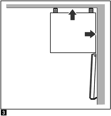 Bosch - 4 Series - Distance from wall Distance from wall