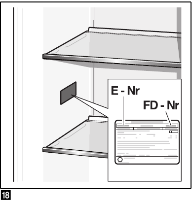Bosch - 4 Series - Rating plate location Rating plate location