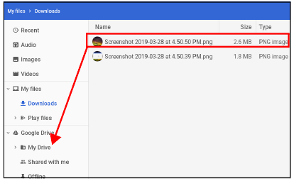 Acer - Chromebook Spin 311 - Sync files from Downloads to Google Drive - Step 2 Sync files from Downloads to Google Drive - Step 2