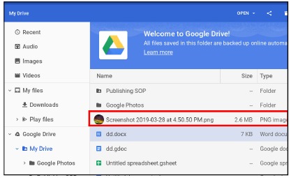 Acer - Chromebook Spin 311 - Sync files from Downloads to Google Drive - Step 3 Sync files from Downloads to Google Drive - Step 3