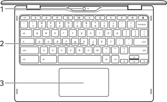 Acer - Chromebook Spin 311 - YOUR ACER CHROMEBOOK TOUR - Keyboard view YOUR ACER CHROMEBOOK TOUR - Keyboard view