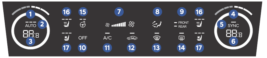 Hyundai - SANTA FE 2025 - AUTOMATIC CLIMATE CONTROL AUTOMATIC CLIMATE CONTROL