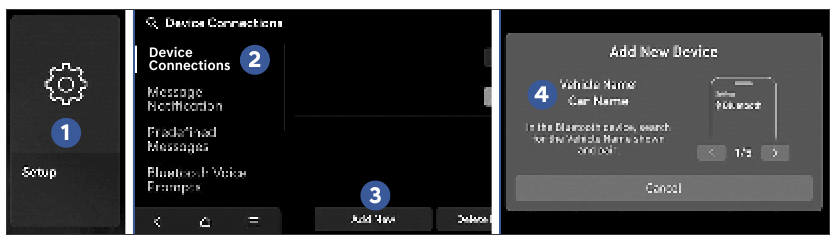 Hyundai - SANTA FE 2025 - BLUETOOTH PHONE PAIRING BLUETOOTH PHONE PAIRING
