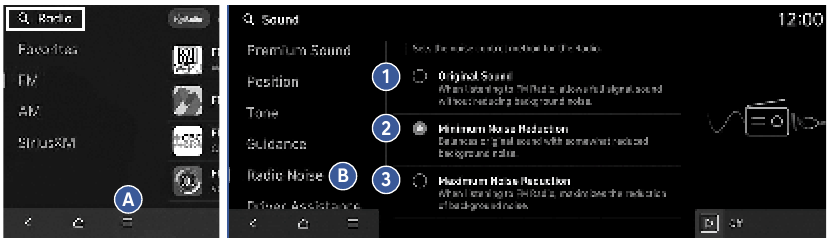 Hyundai - SANTA FE 2025 - Radio Noise Control Mode Radio Noise Control Mode