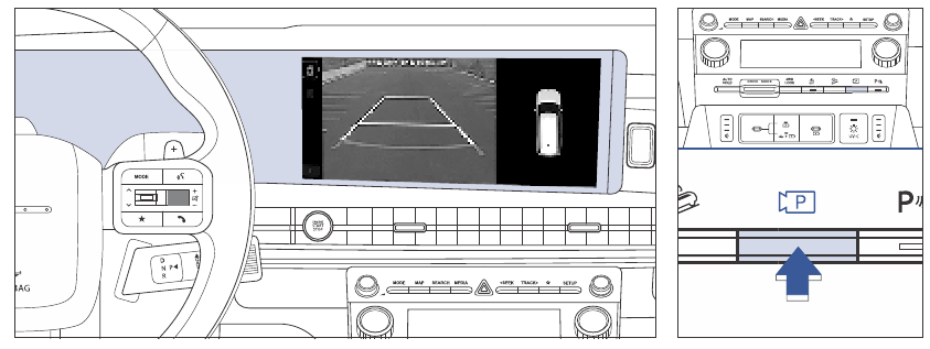Hyundai - SANTA FE 2025 - REAR VIEW MONITOR (RVM) REAR VIEW MONITOR (RVM)