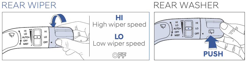 Hyundai - SANTA FE 2025 - Rear Window Wipers and Washers Rear Window Wipers and Washers