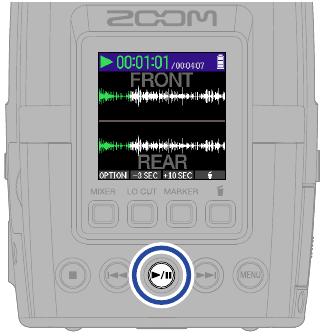 ZOOM - H2essential - Playing recordings Playing recordings