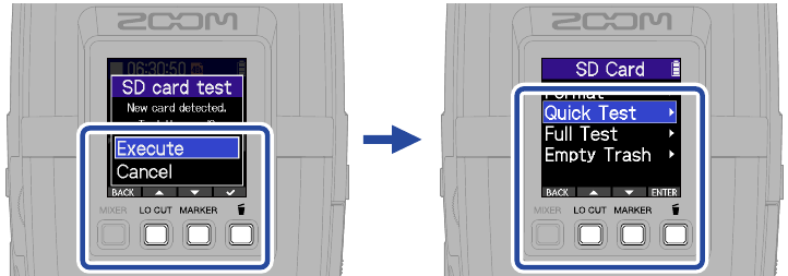 ZOOM - H2essential - Settings/first turned on - Battery type setting - Step 2 Settings/first turned on - Battery type setting - Step 2