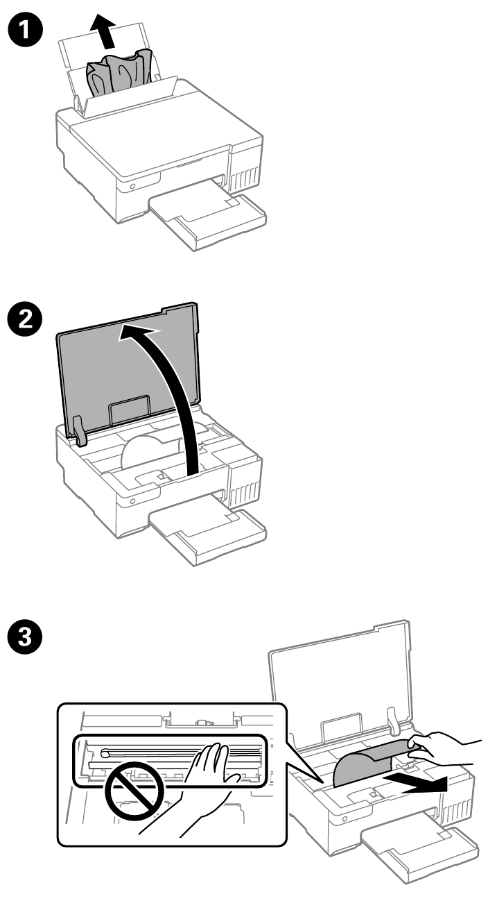 Epson - L8050 Series - Clearing Paper Jam Clearing Paper Jam