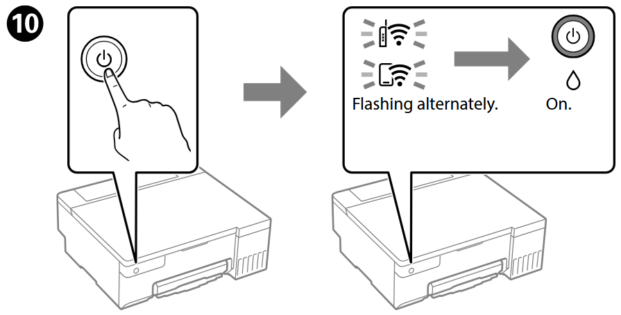 Epson - L8050 Series - Setting Up - Step 10 Setting Up - Step 10