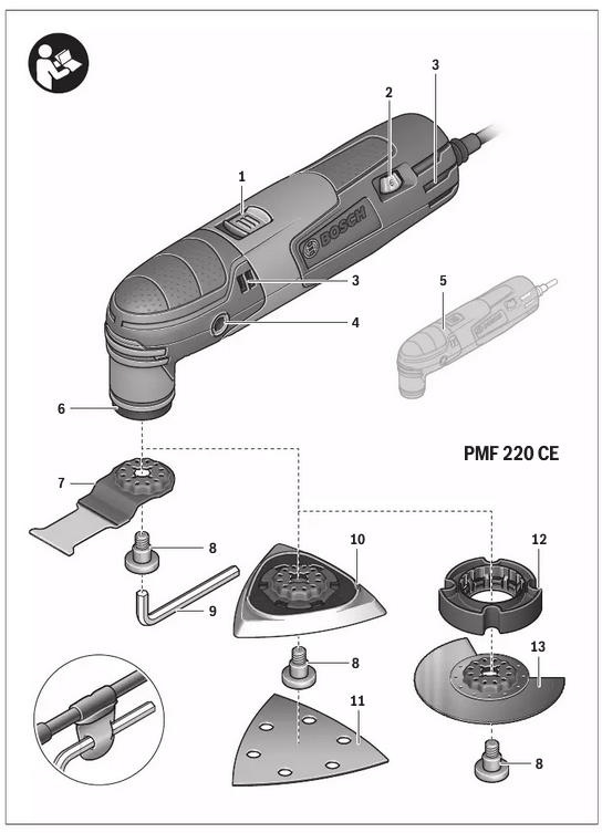 Bosch - PMF 220 CE - Product Features - Part 1 Product Features - Part 1