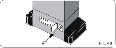FAAC - 844 - MANUAL OPERATION - Step 1 MANUAL OPERATION - Step 1