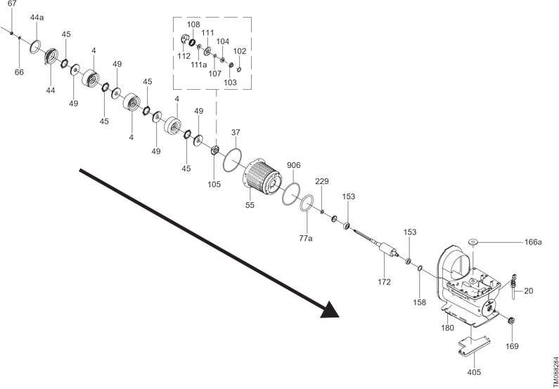 Grundfos - SCALA2 - Assembling the product - Step 2 - Shaft seal and chamber stack Assembling the product - Step 2 - Shaft seal and chamber stack