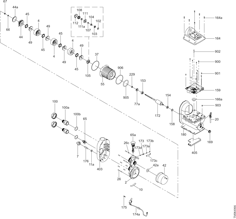 Grundfos - SCALA2 - Exploded view Exploded view