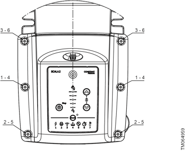Grundfos - SCALA2 - Fitting the control box cover - Step 2 Fitting the control box cover - Step 2