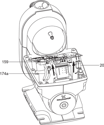 Grundfos - SCALA2 - Mounting the printed circuit board (PCB) - Step 3 Mounting the printed circuit board (PCB) - Step 3
